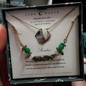 Luna Norte moonstone necklace